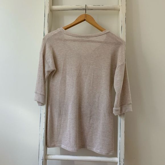 ARABELLA || NWOT - Waffle Knit Boho Top - Picture 3 of 4